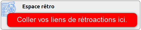 Coller les liens de rétroactions