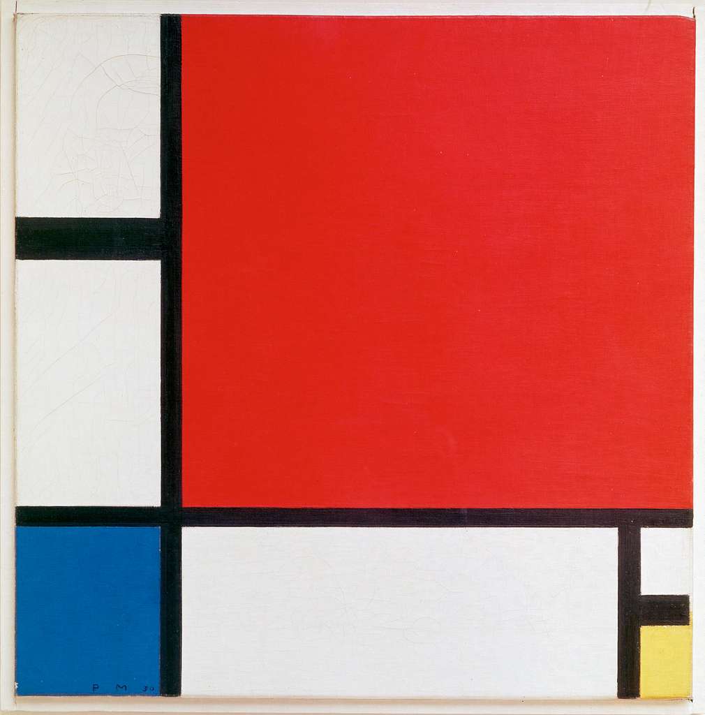 Exemple d'oeuvre de Mondrian