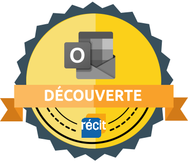 Badge découverte de la formation Outlook