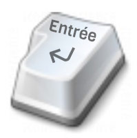 Bouton entrée du clavier