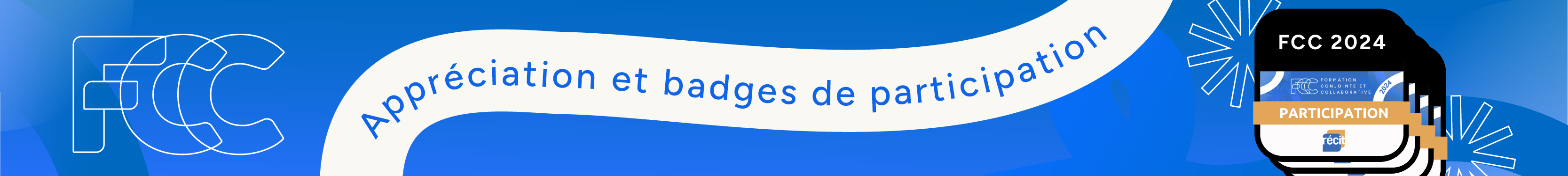 Bannière appréciation et badge