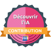 Badge contribution de la formation Découvrir l'intelligence artificielle au service de l'éducation