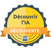 Badge découverte de la formation Découvrir l'intelligence artificielle au service de l'éducation