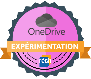 image badge expériementation OneDrive