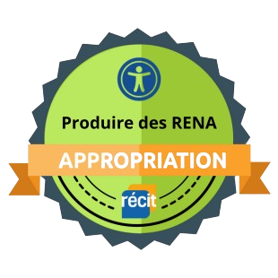 Badge appropriation de la formation concevoir avec Moodle