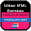 Badge du webinaire portant sur l'éditeur HTML-Bootstrap