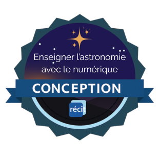 Badge conception astronomie