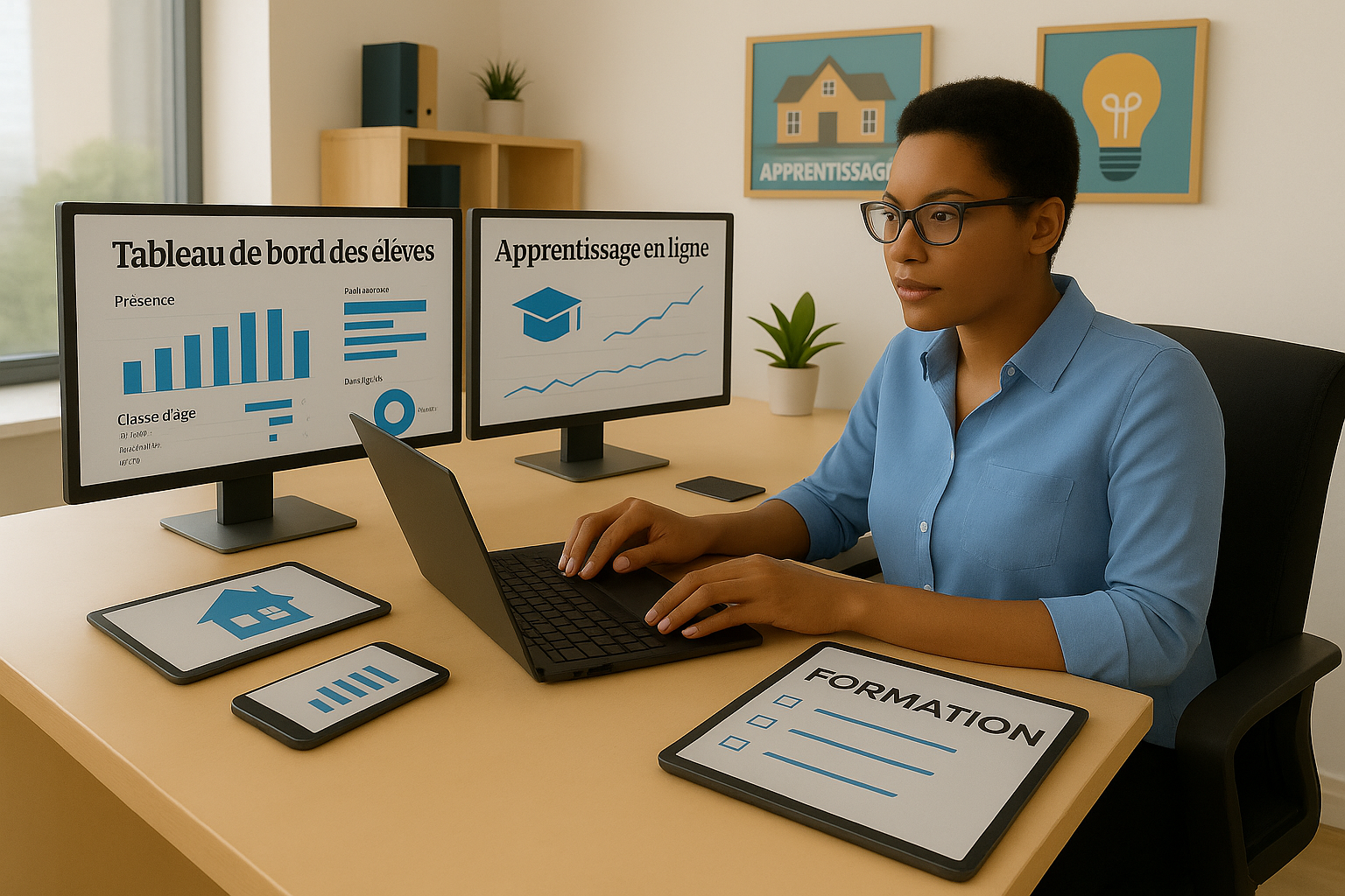 Image de cours - À bord de la compétence numérique pour les gestionnaires scolaires