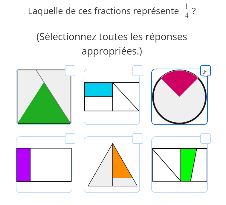 choix de réponse - style 45