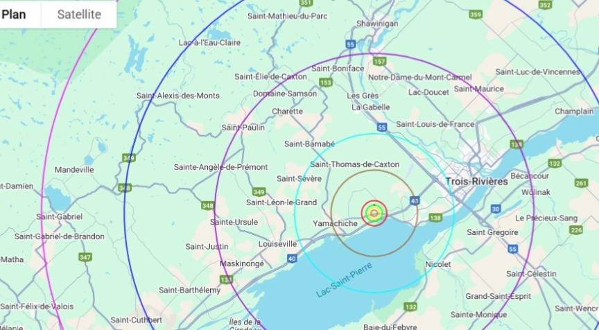 Interface de l'application