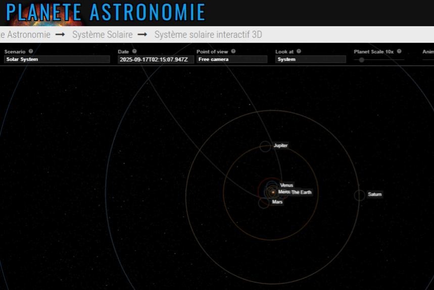 Image de l'interface