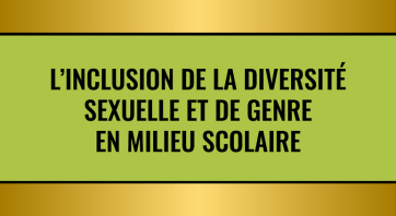Course image - L'inclusion de la diversité sexuelle et de genre en milieu scolaire