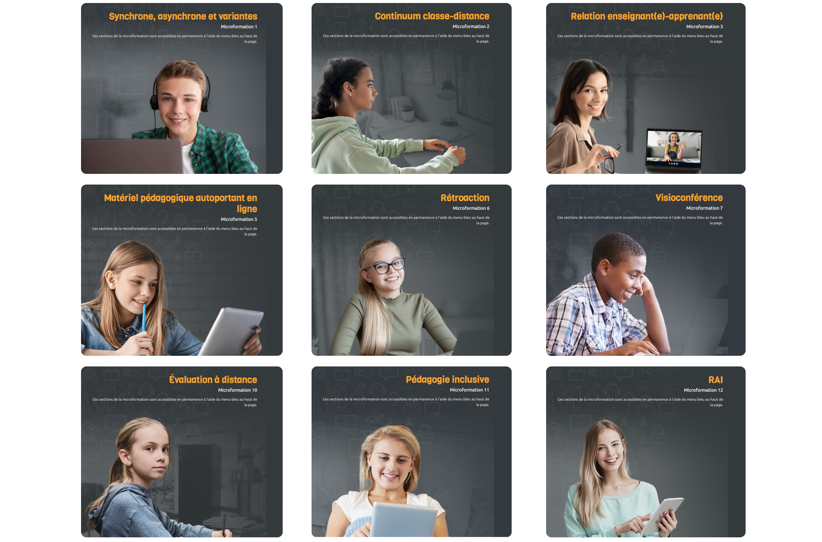 Logo des microformations portant sur les thématiques de la FAD