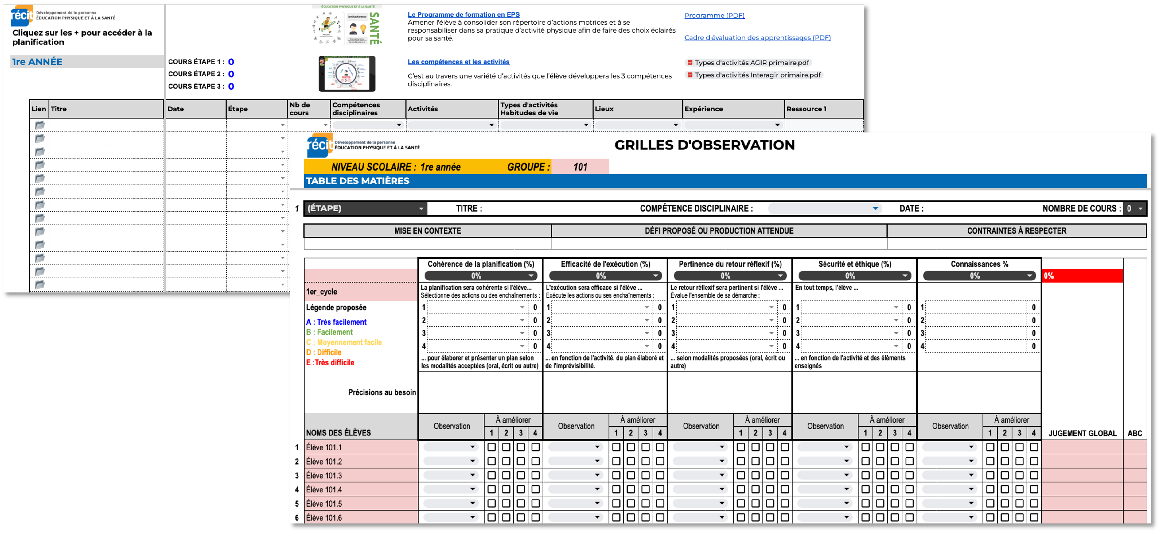 Infographie de l'atelier