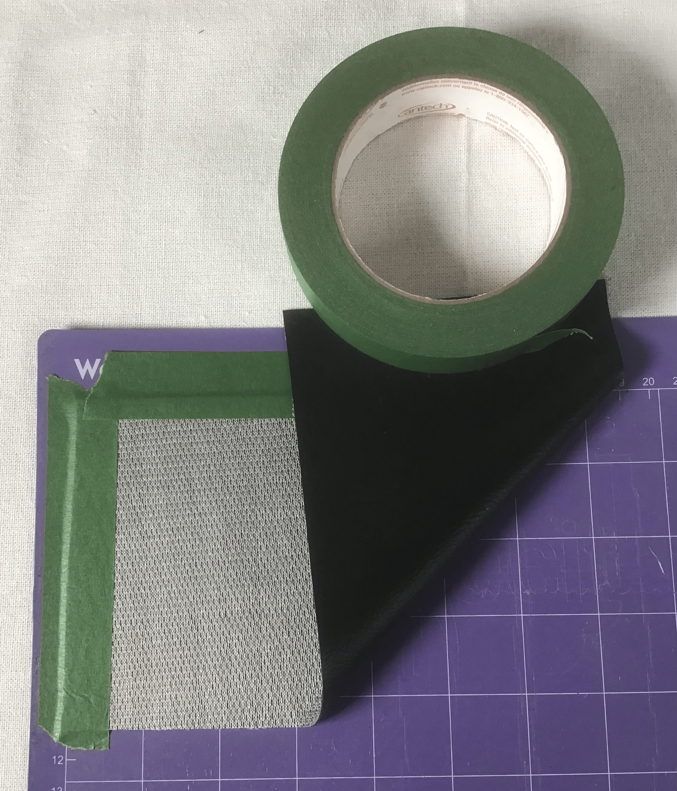 Image de cuire sur tapis de découpe