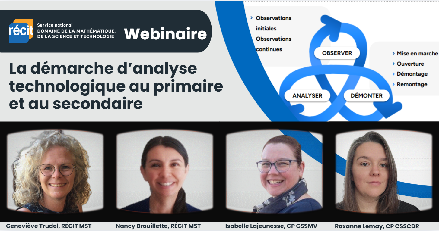 Image de cours - La démarche d'analyse technologique au primaire et au secondaire