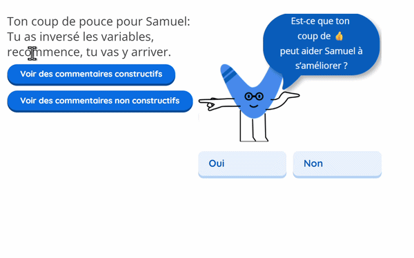 Exemple bouton d'action