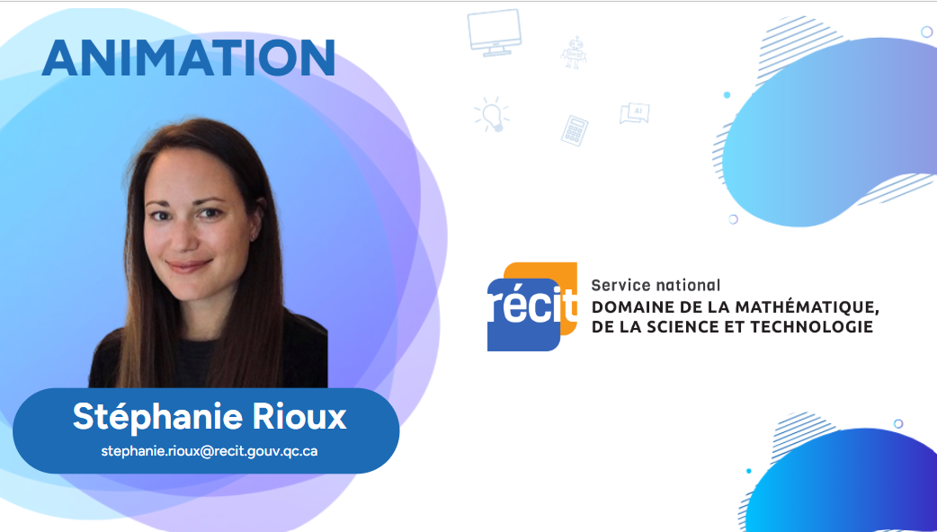 animation par Stéphanie Rioux