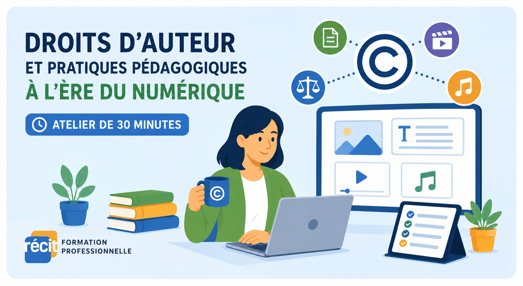 Image de cours - Droits d’auteur et pratiques pédagogiques à l’ère du numérique en FP