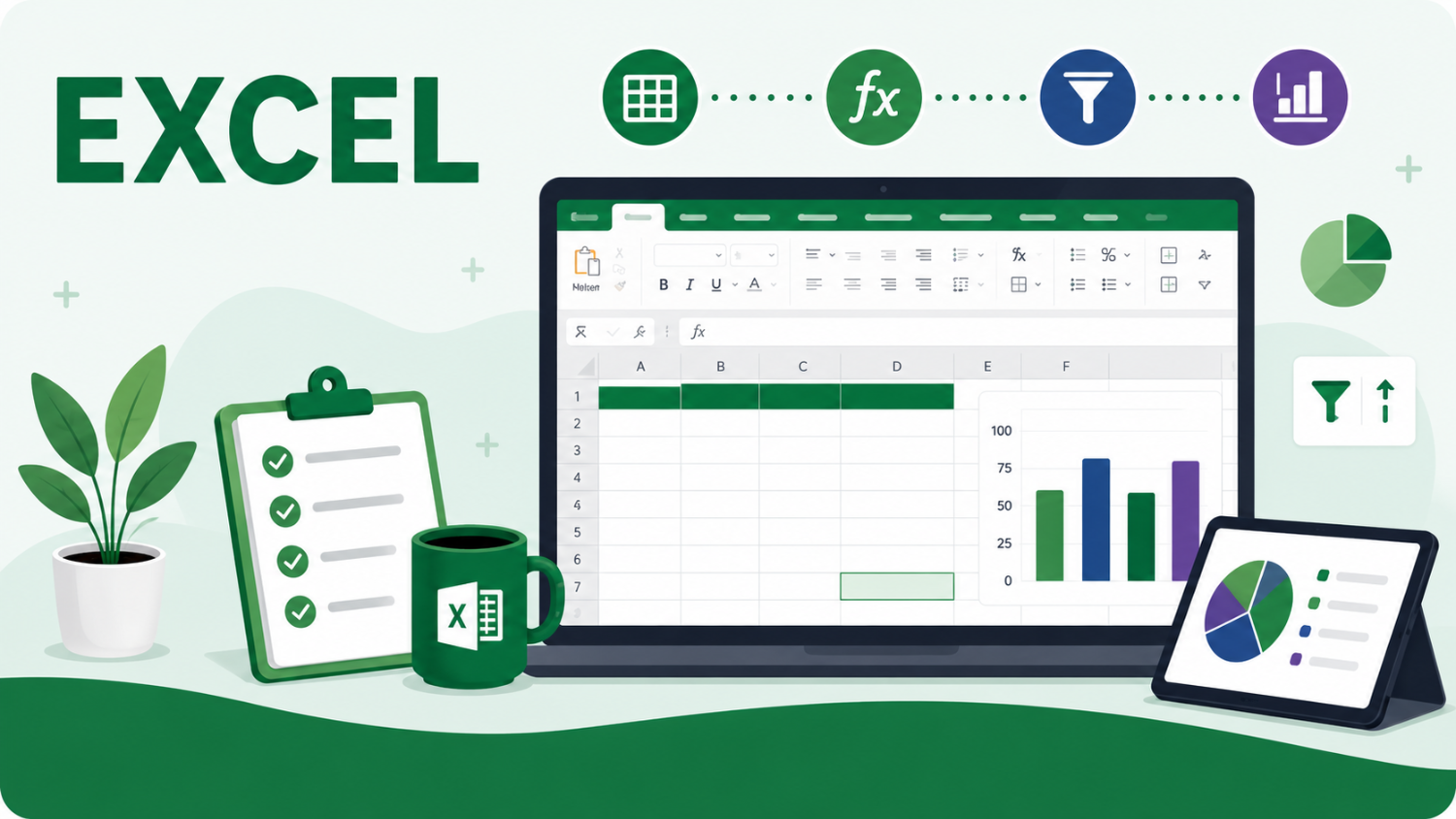Infographie de l'atelier Excel en FP