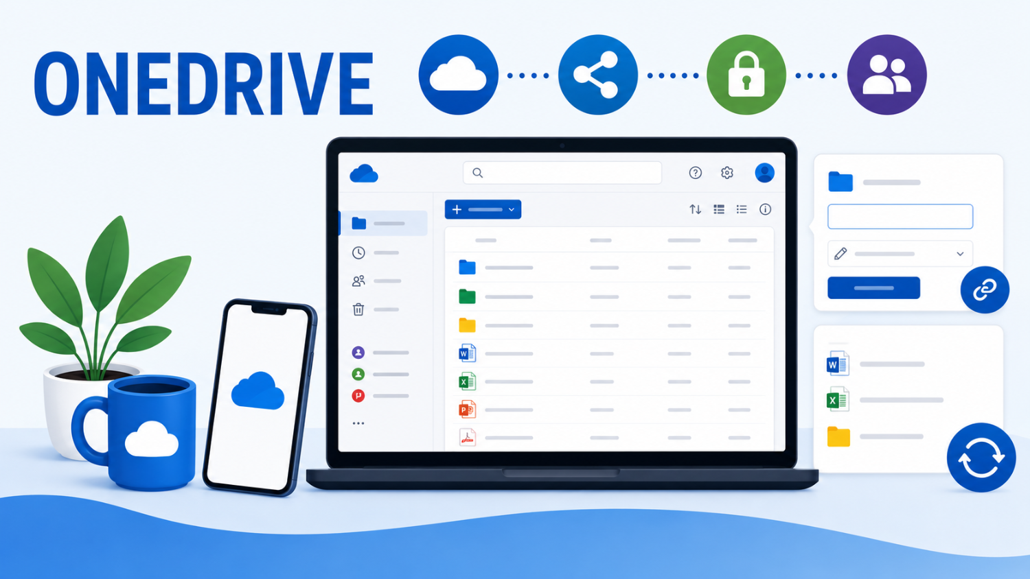 Infographie de l'atelier Onedrive en FP