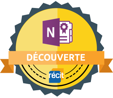 Badge Découverte Class Notebook