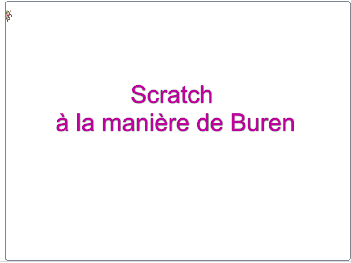 Scratch à la manière de Buren