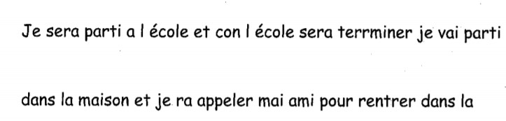 Trace d'écriture avec traitement de texte