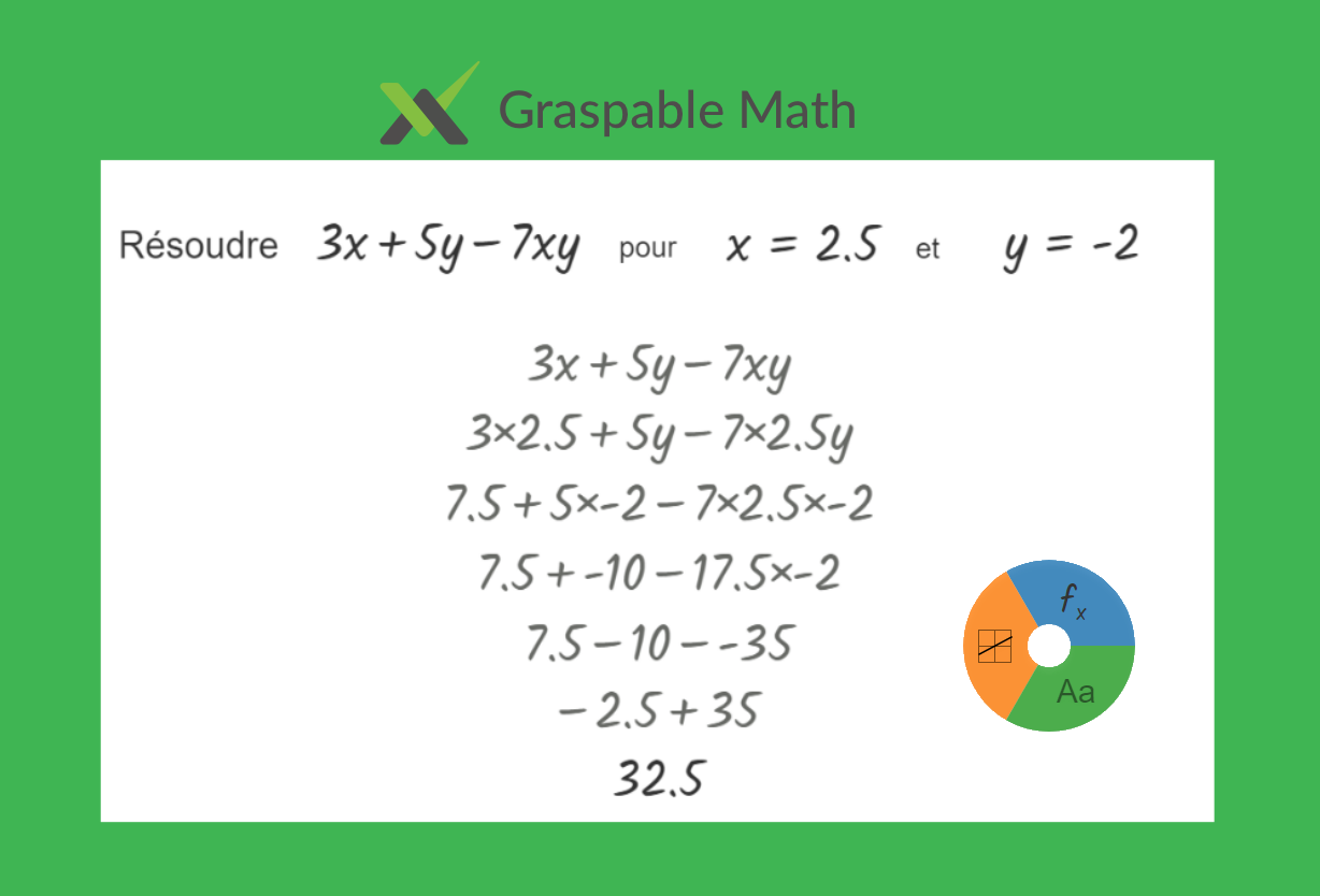Interface de Graspable Math