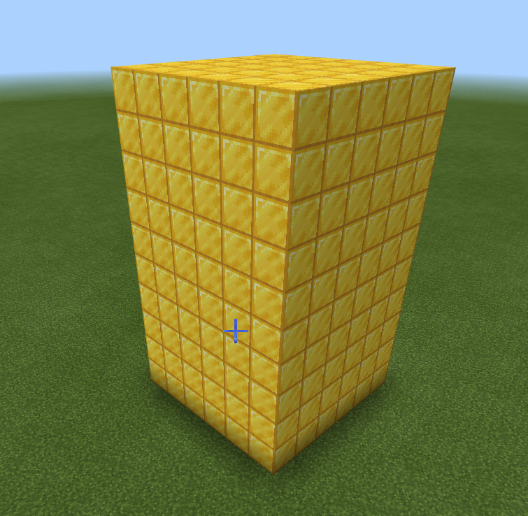 Prisme avec blocs dont les contours sont définis.