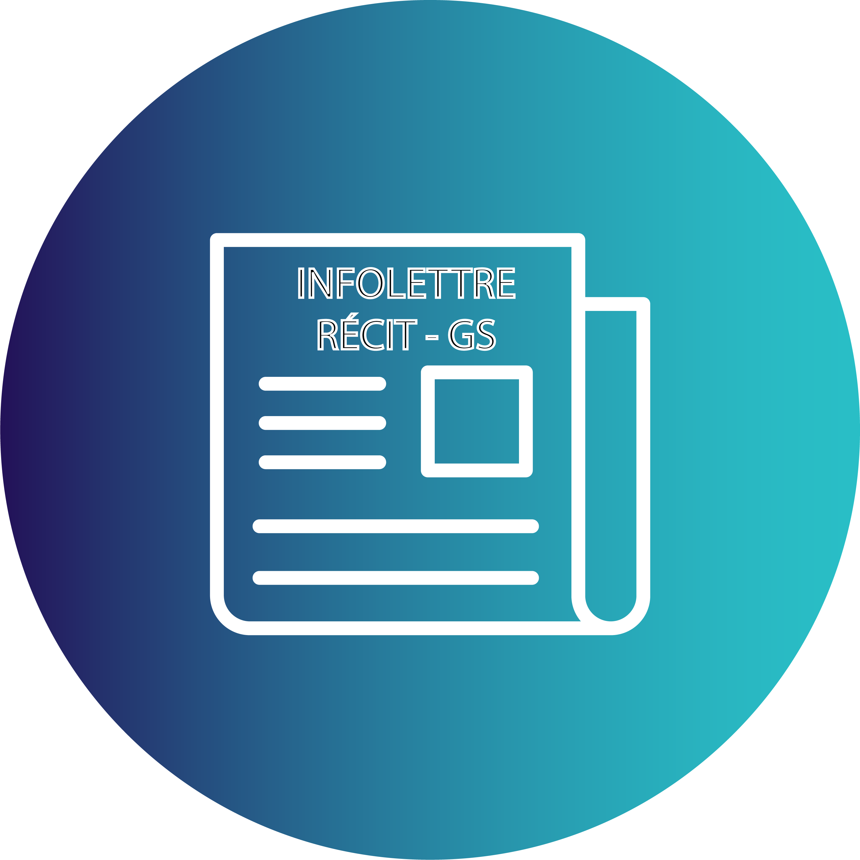 Icone pour s'inscrire à l'infolettre du RÉCIT GS.
